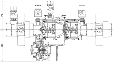 Febco 860 Diagram (Side View)